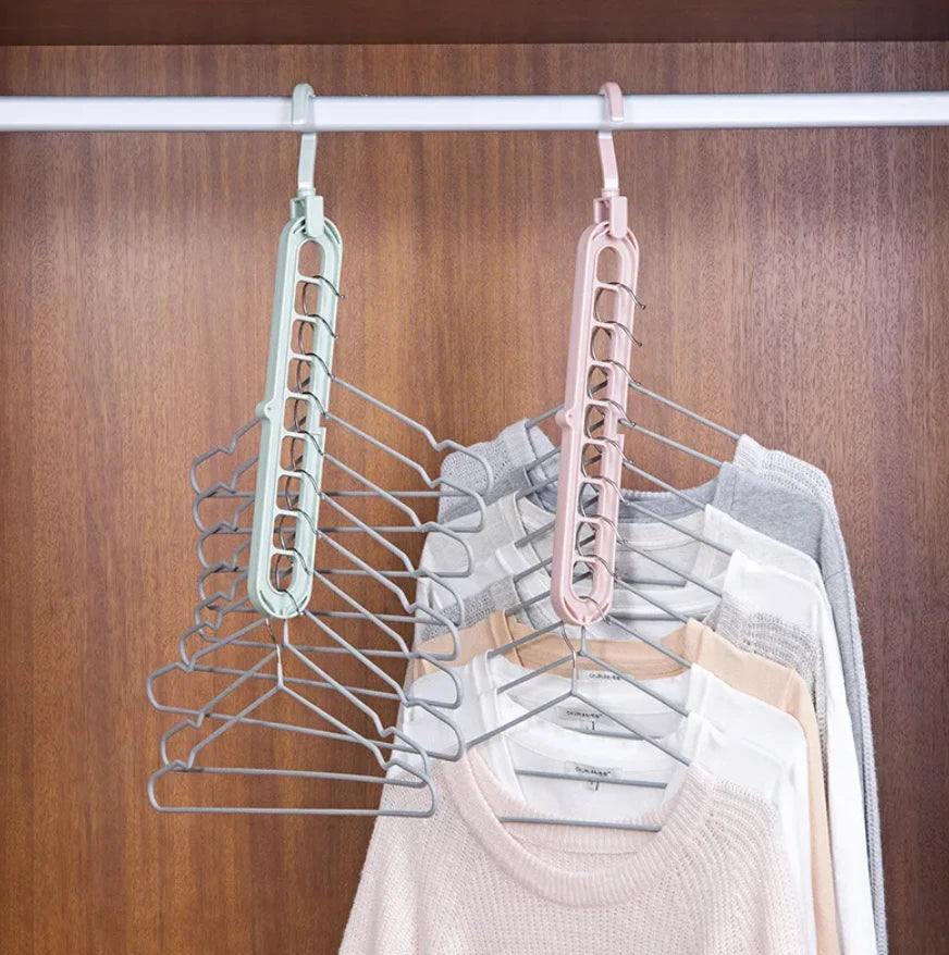Foldable Multi-Hole Clothes Hanger