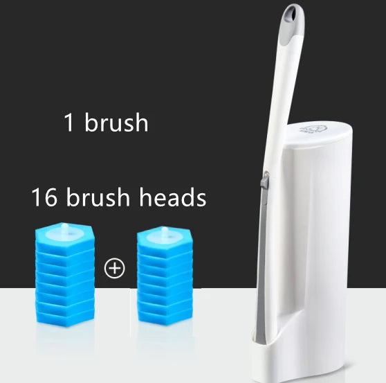 Disposable Toilet Brush with Long Handle for Deep Clean