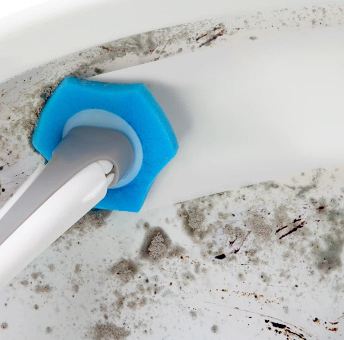 Disposable Toilet Brush with Long Handle for Deep Clean
