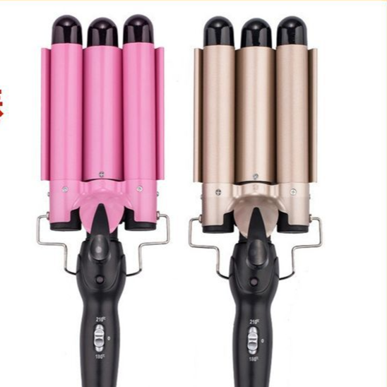Three Barrel Hair Curler Ceramic Wave Styling Iron