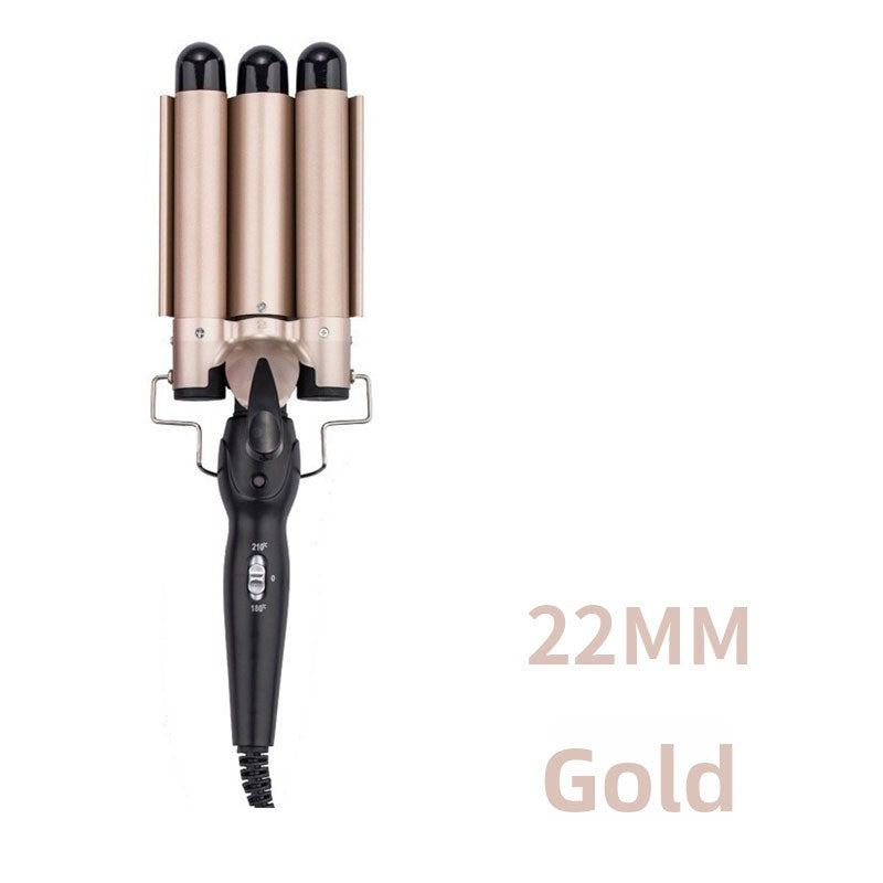 Three Barrel Hair Curler Ceramic Wave Styling Iron