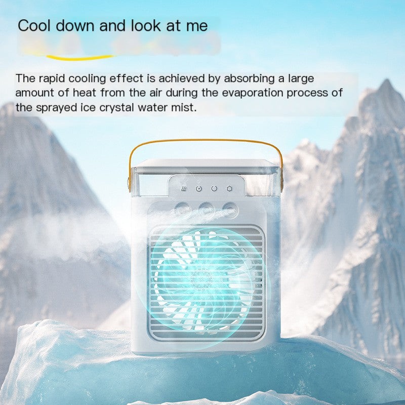 New 3-Hole USB Mist Fan with Night Light (Mini)