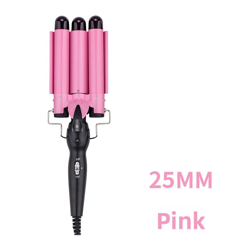 Three Barrel Hair Curler Ceramic Wave Styling Iron