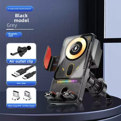 Magnetic Car Phone Holder with Wireless Charging